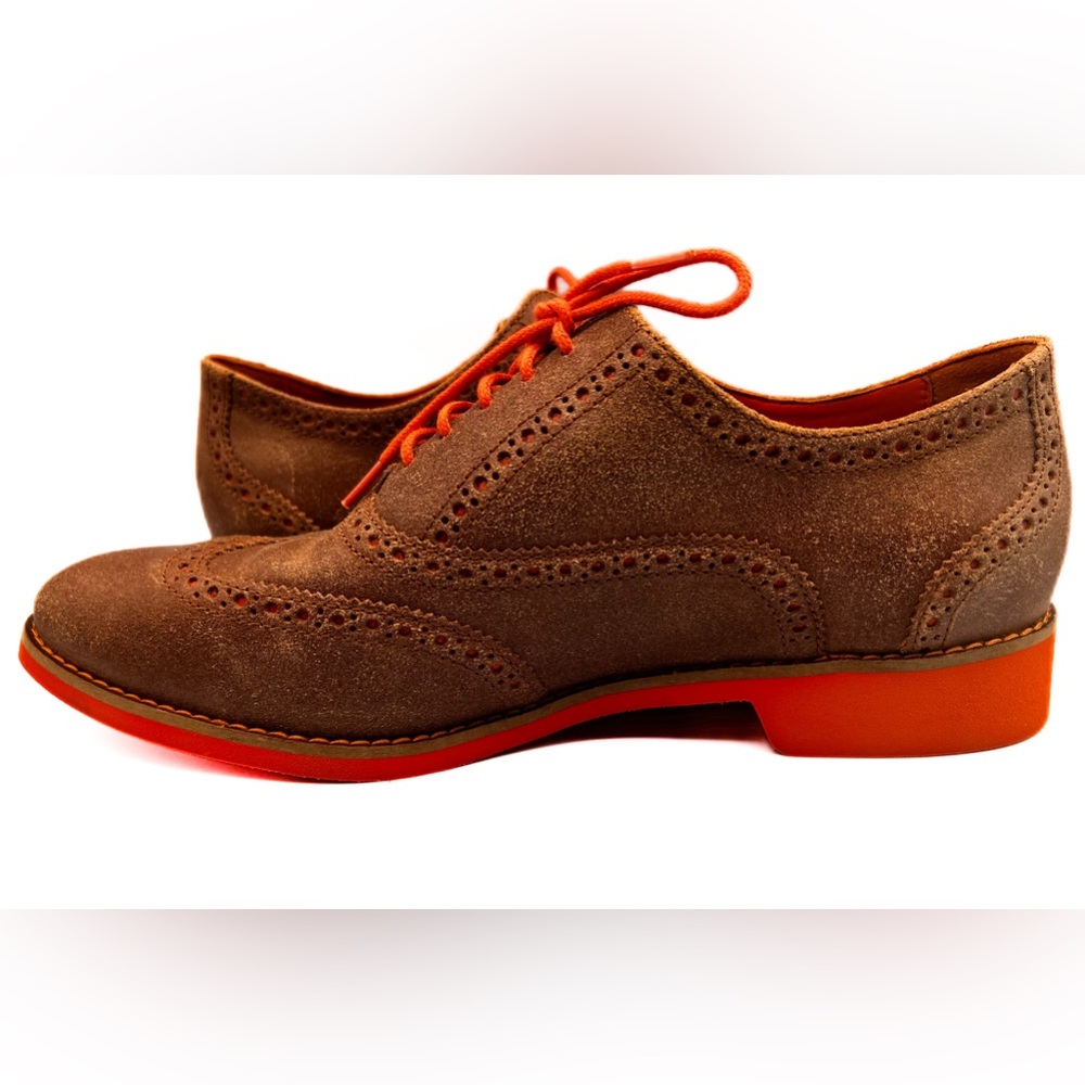 Cole Haan Brown and Orange Flats - Picture 10 of 16